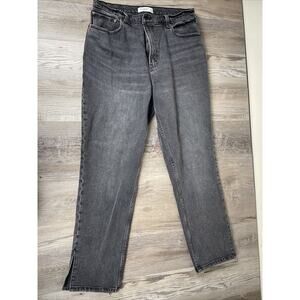 Abercrombie & Fitch '90s Straight Jeans Size 32x30 Ultra High Rise Gray